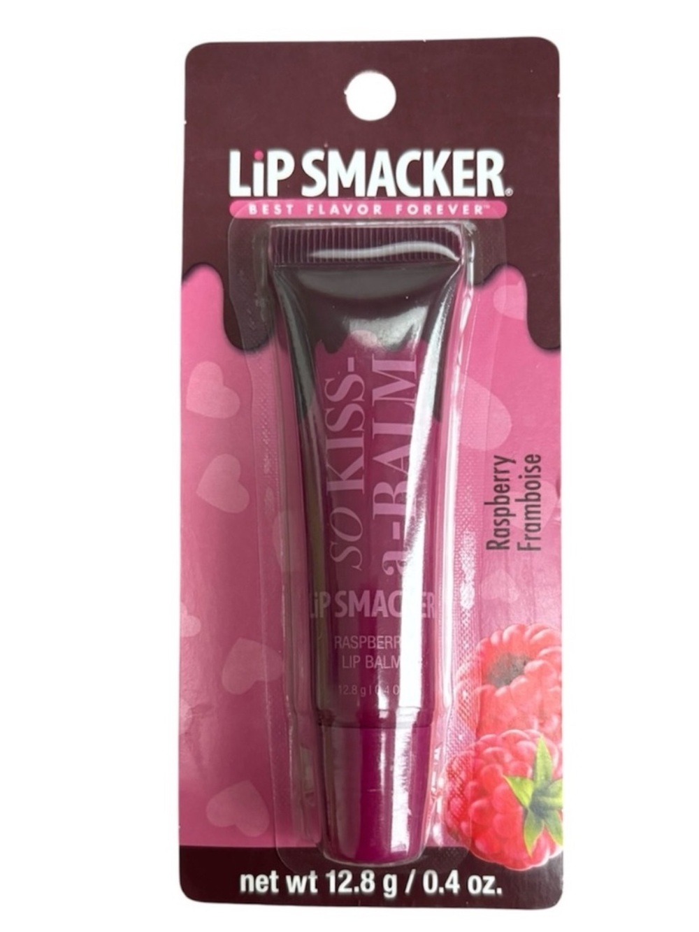 Lip Smacker So Kiss-A-Balm Raspberry Lip Balm Rare Limited Edition Collectible